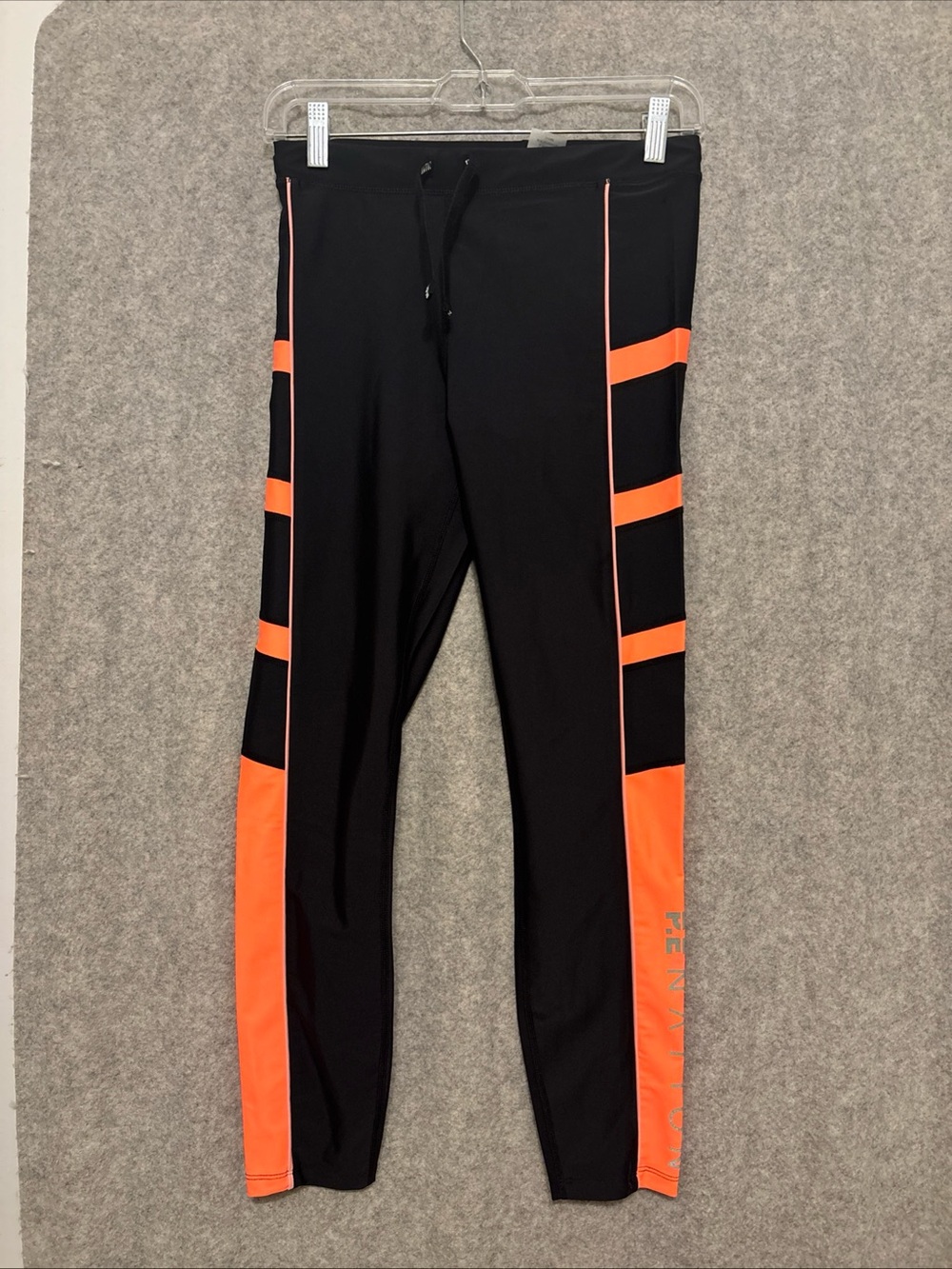 P. E.Nation Womens M Black and Orange Athletic Performance Pants
